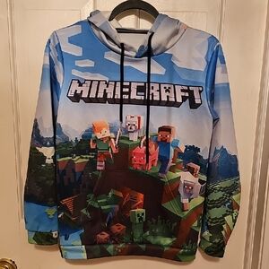 Minecraft Kids Hoodie - Blue and Green Adventure